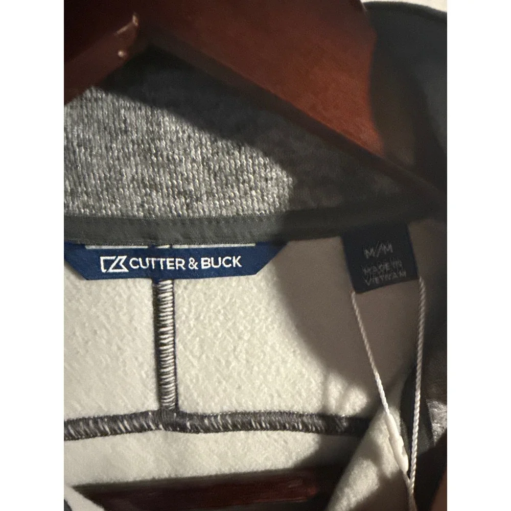 Cutter & Buck Villanova University Women Gray Full Zip Knit‎ Jacket Size M
